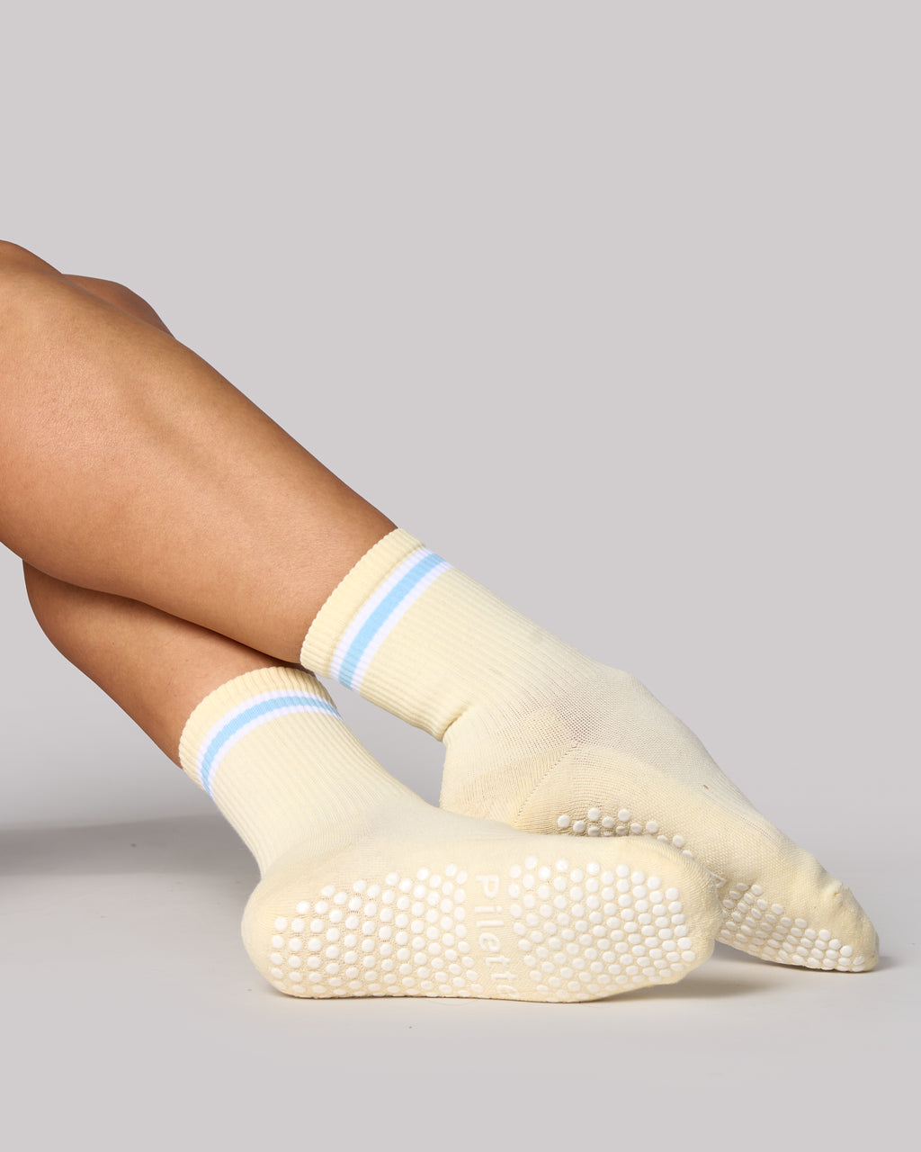 Butter Stripe Crew Sock